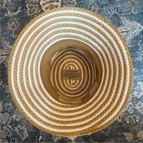 ERIC JAVITIS “Squishee” Natural Straw White Ribbon UPF 50+ Packable Bucket Hat main image 11